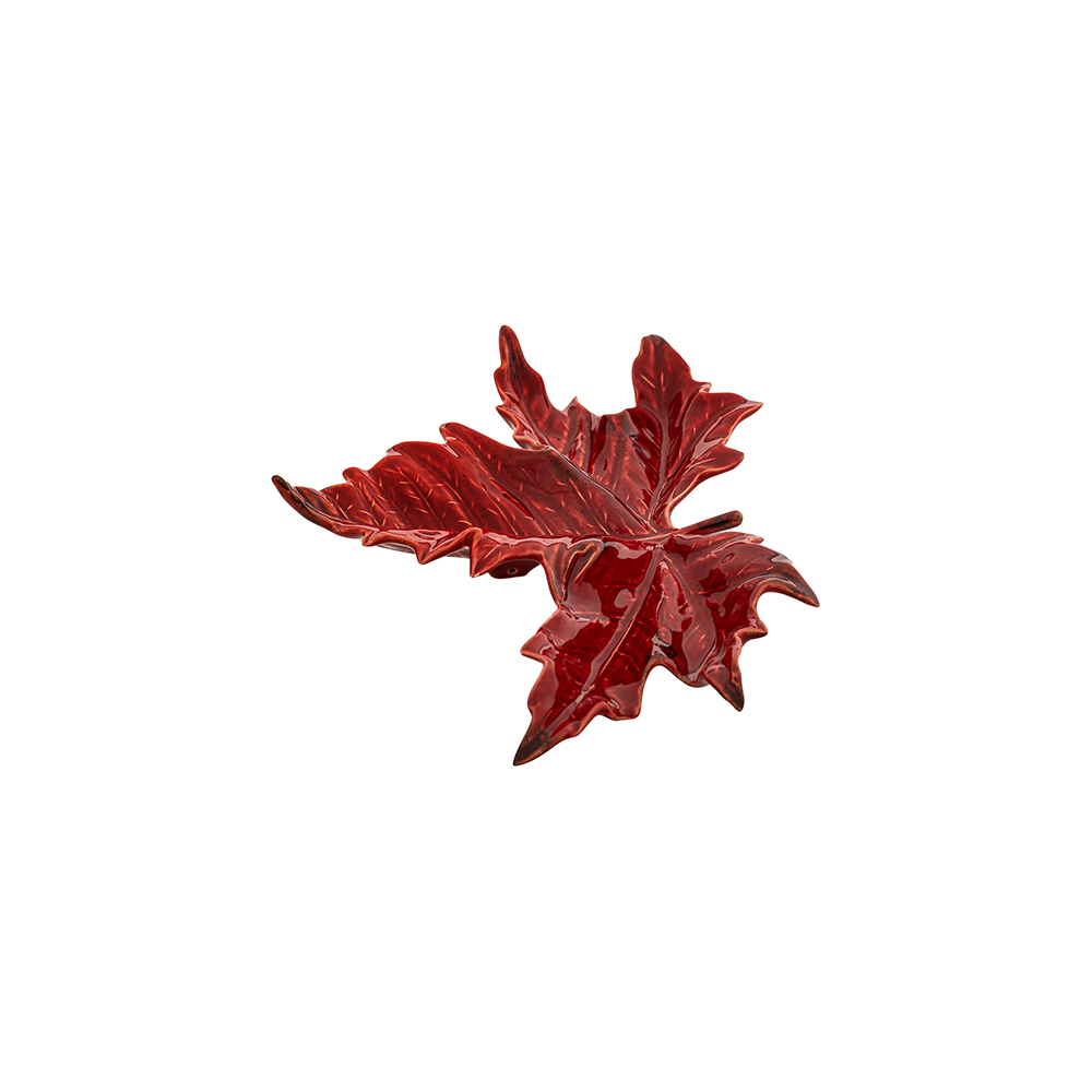 Folha de Pl&aacute;tano Pequena, Vermelho, large image number null