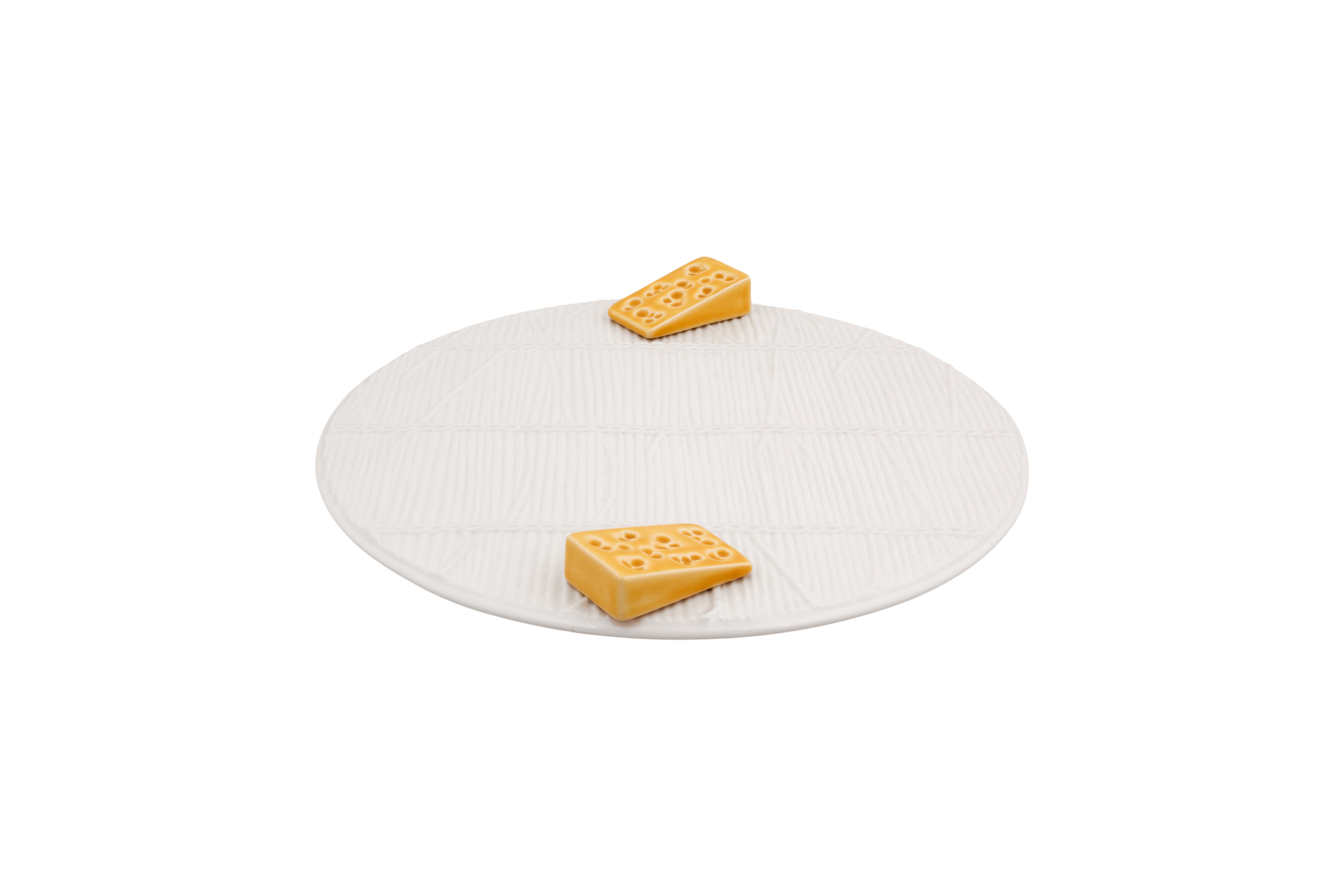 White Cheese Tray with Cheese
