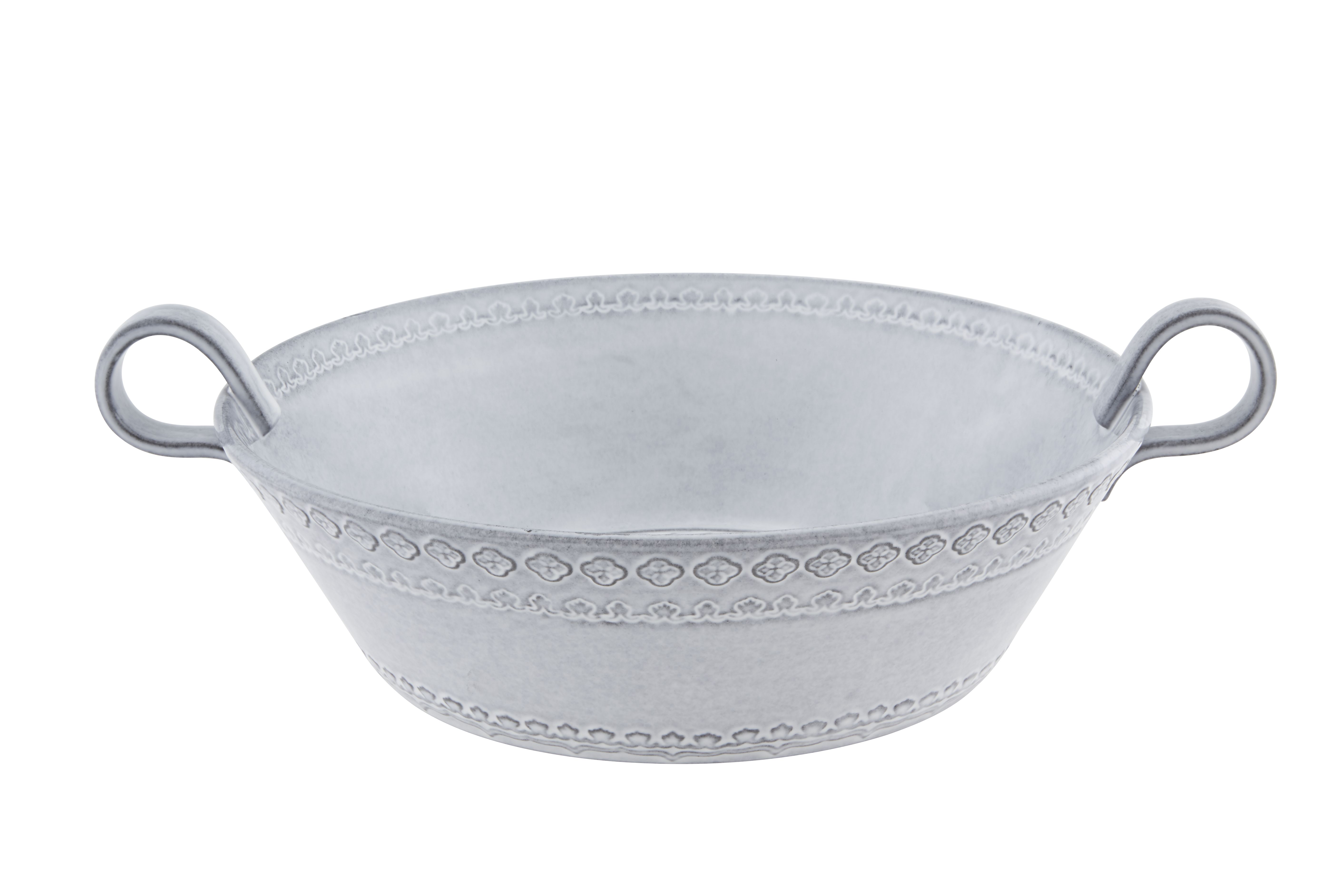 Low Salad Bowl, White, small
