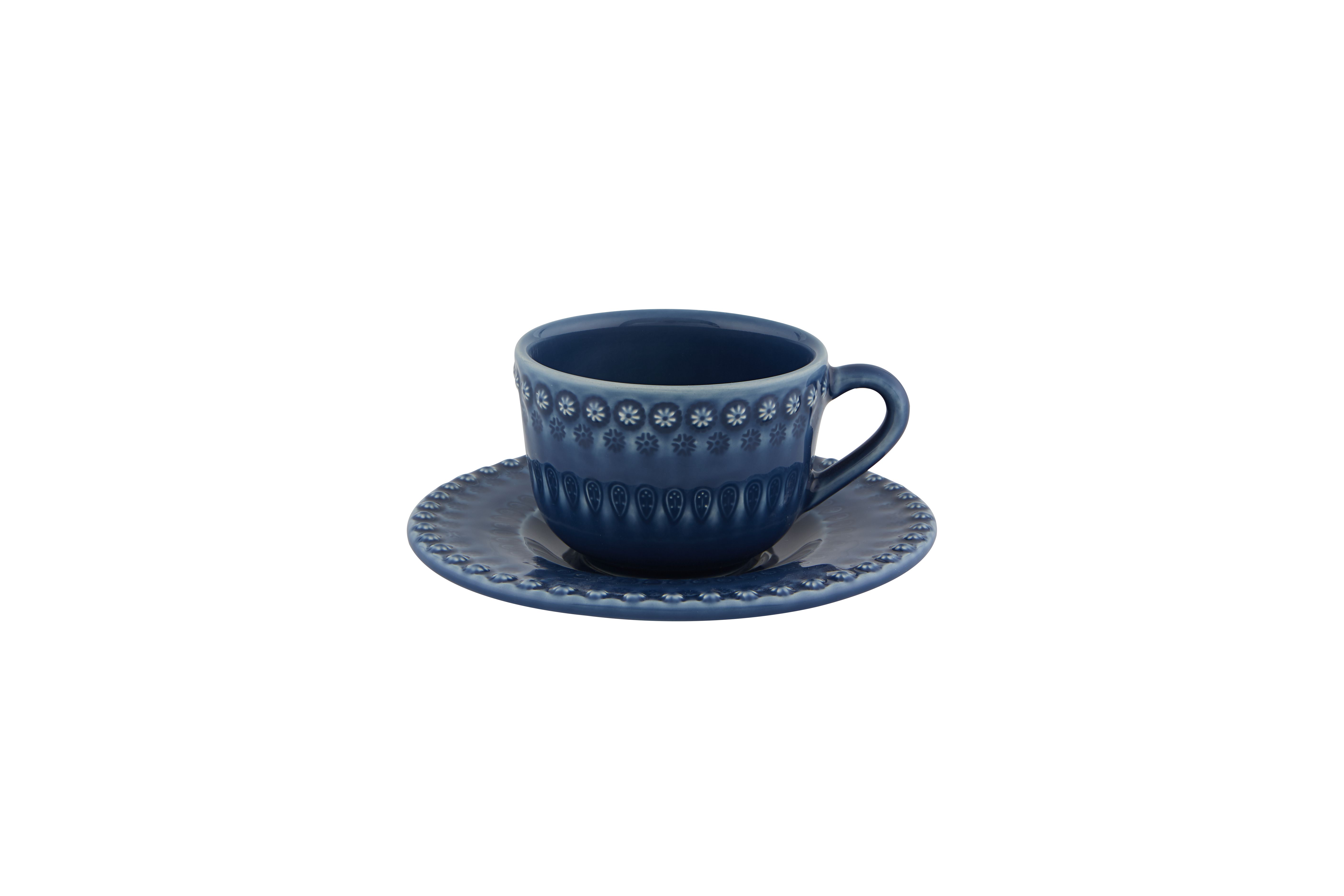 Tea Cup & Saucer, Blue, large image number null