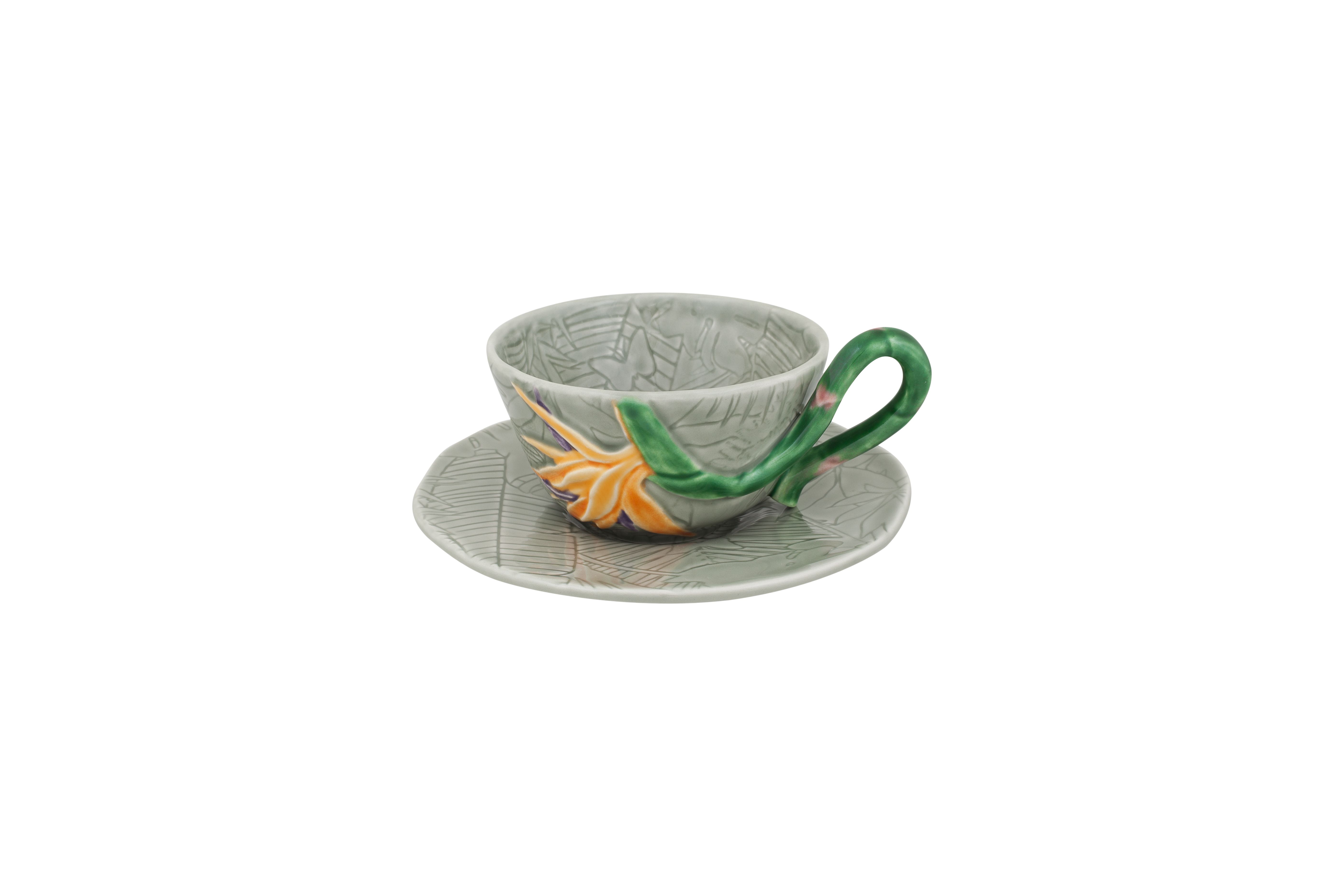 Taza Té con Platillo Strelitzia