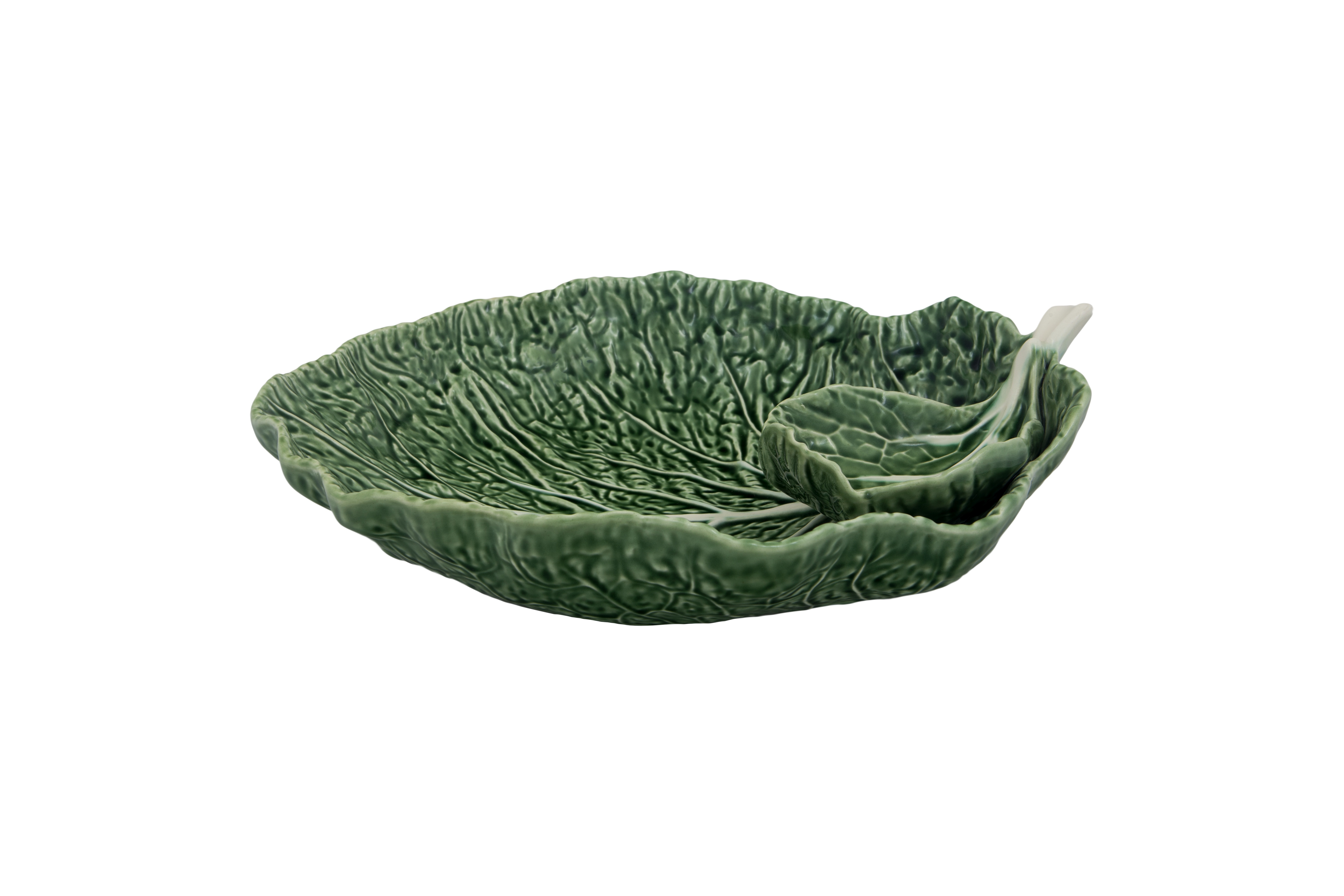 Leaf with Large Bowl, Green, large image number null