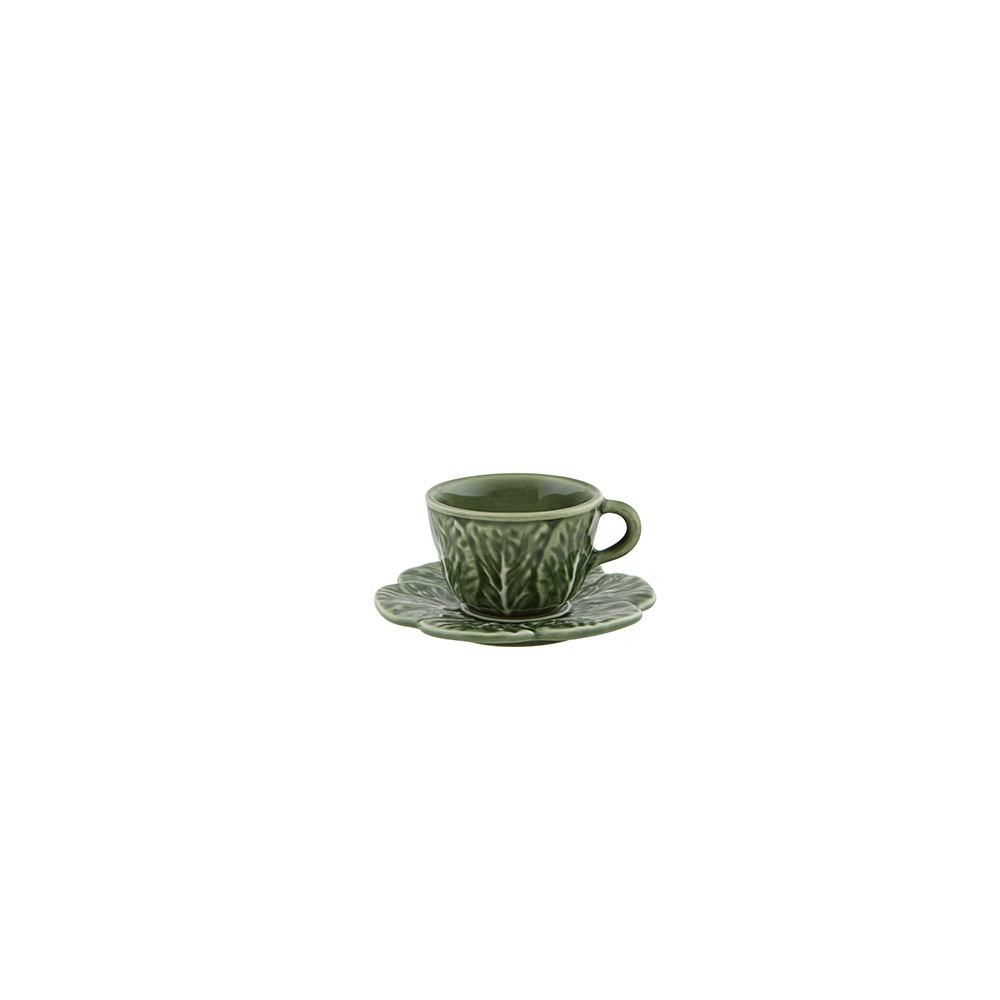 Chávena Café com Pires, Verde, large