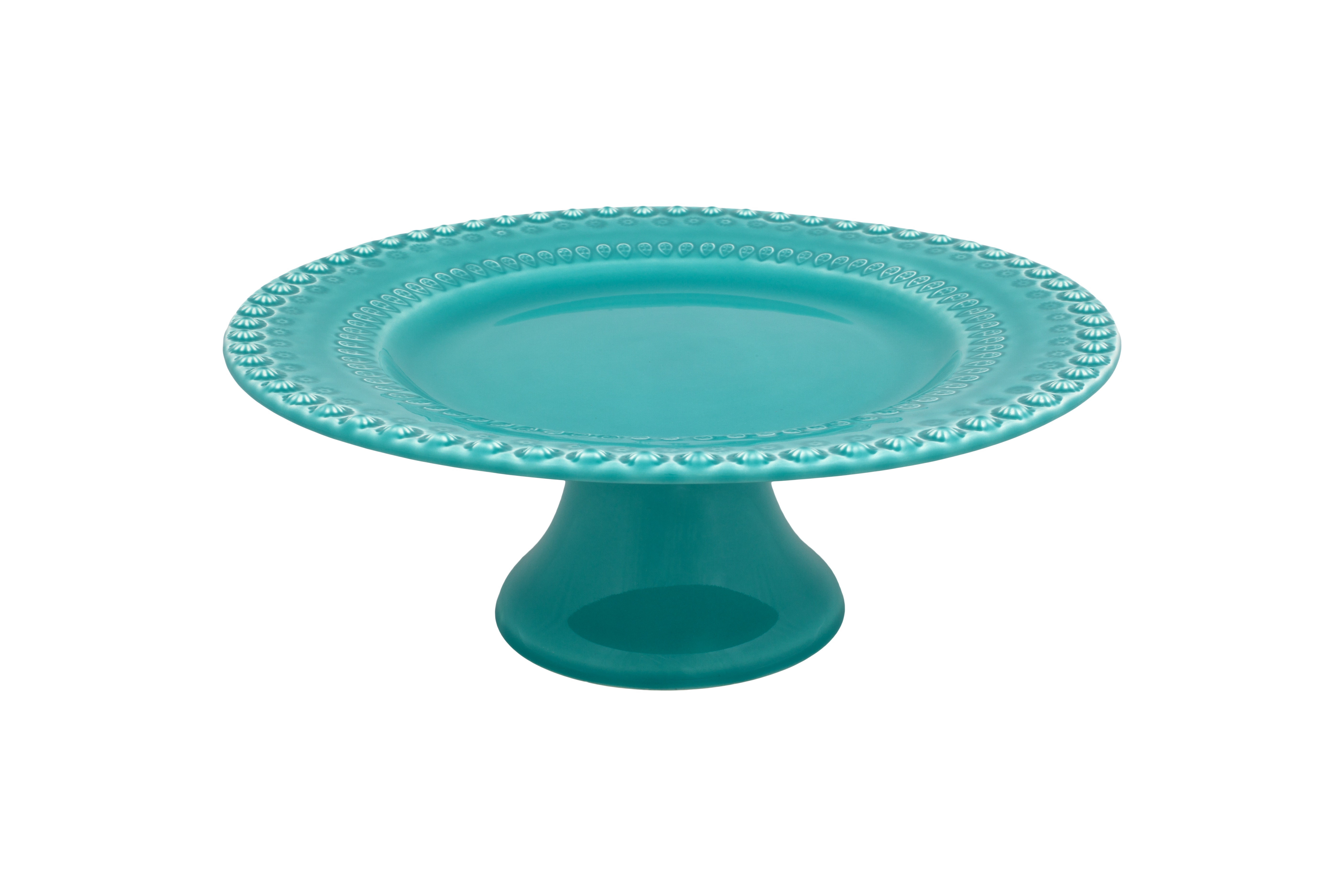 Small Cake Stand, Turquoise, large image number null