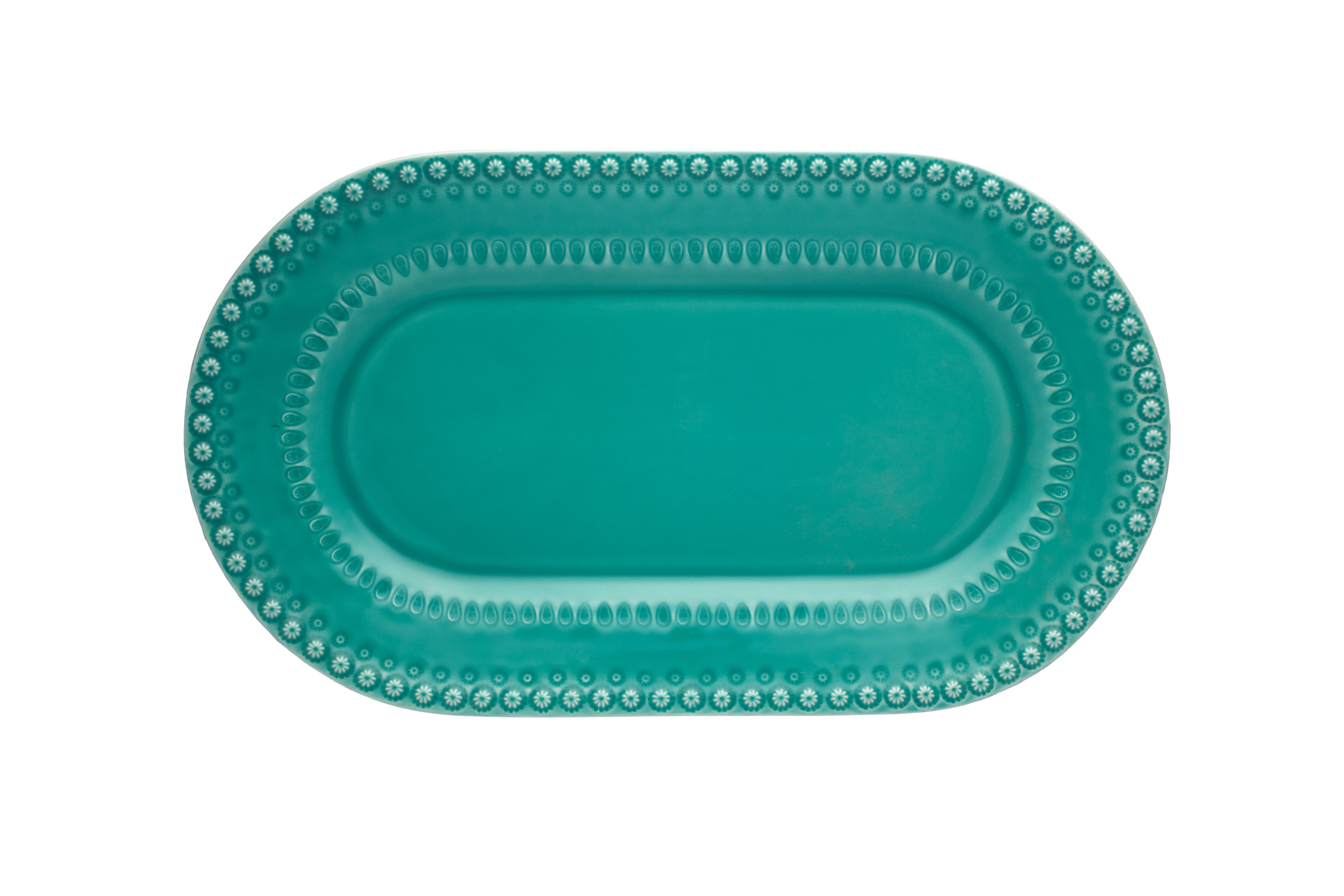 Platter, Turquoise, large image number null