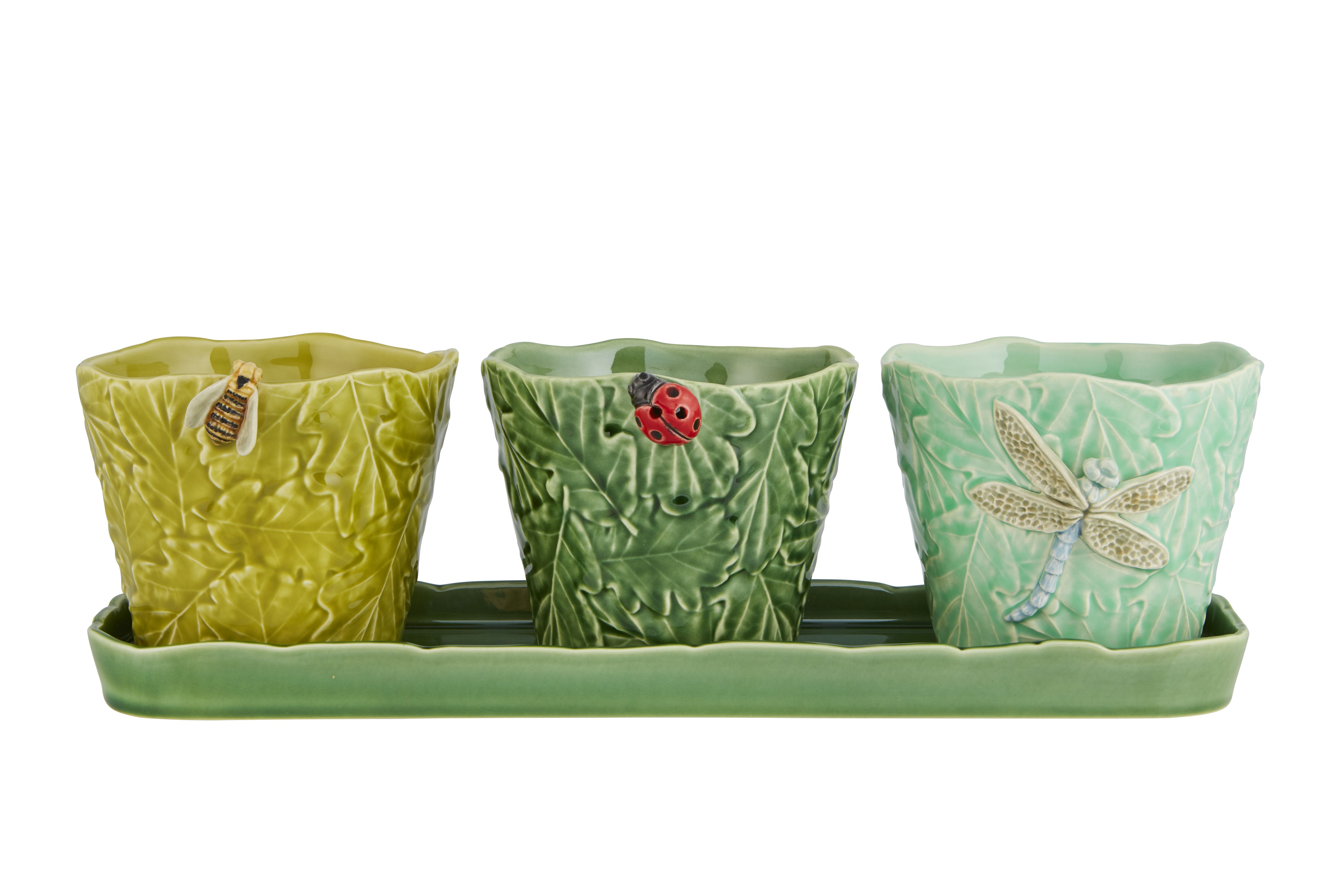 Set 3 Vases Flying Insects