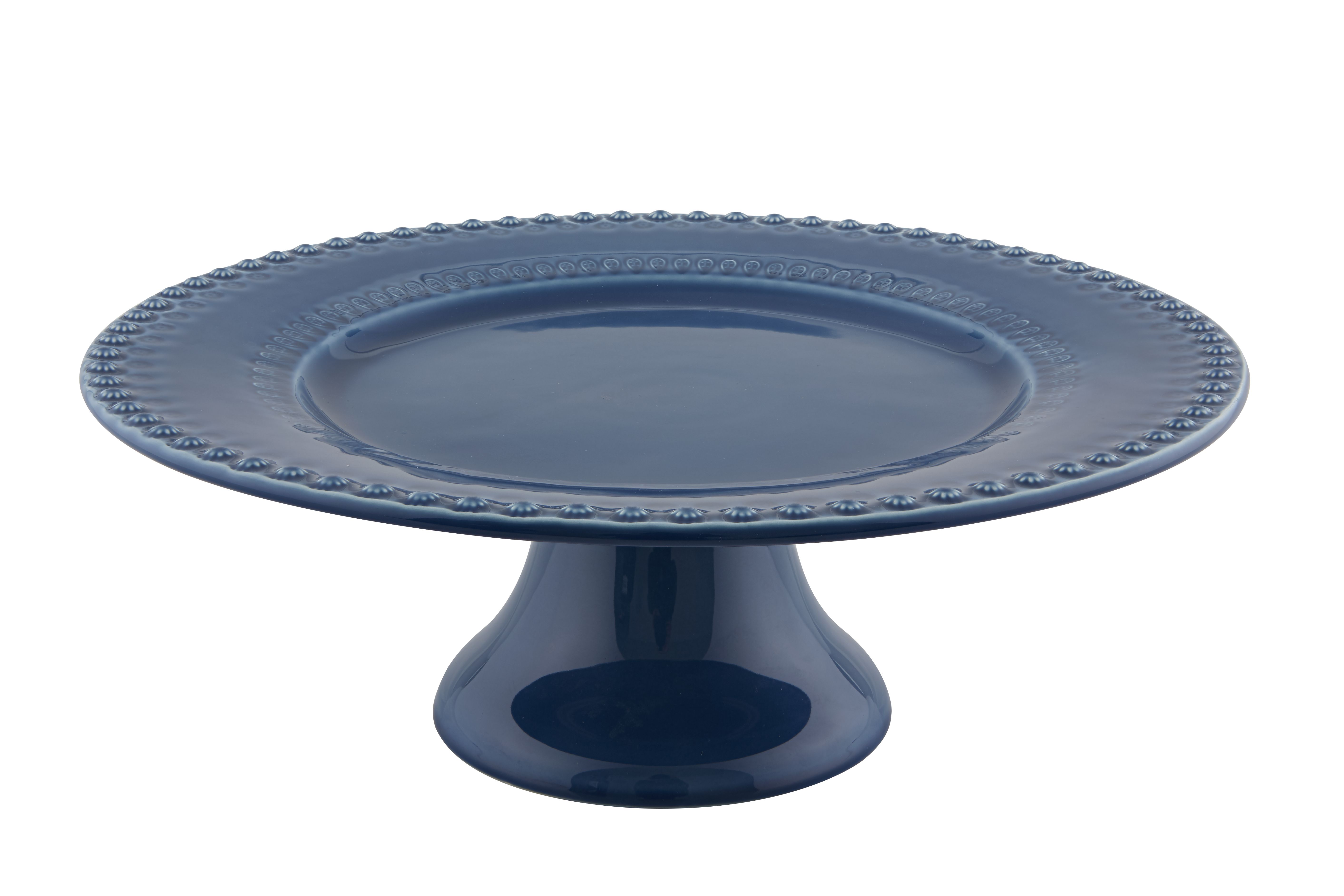 Large Cake Stand, Blue, large image number null